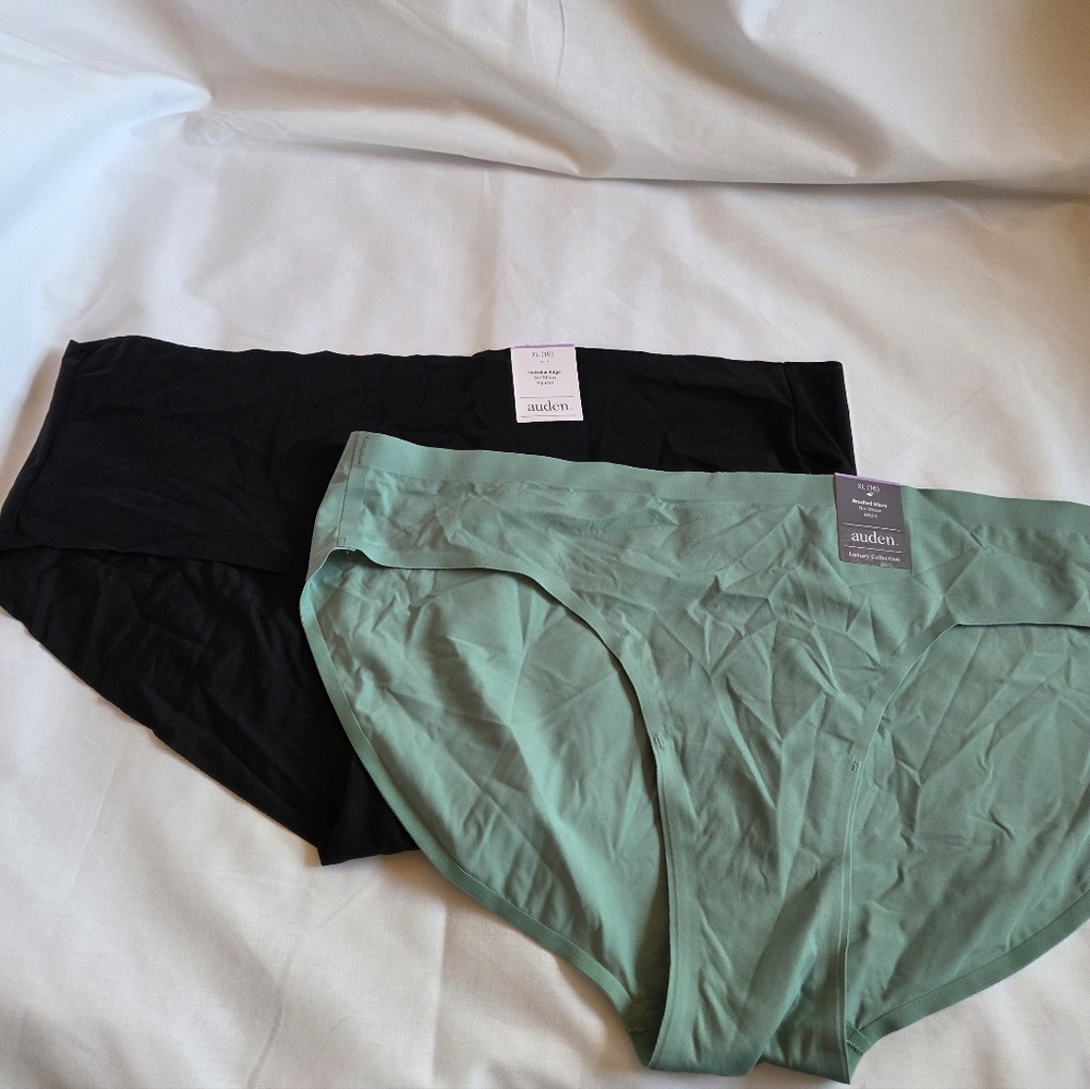 Auden 2 Women's Brushed Micro No-show Bikini Panty Size XL (16) New